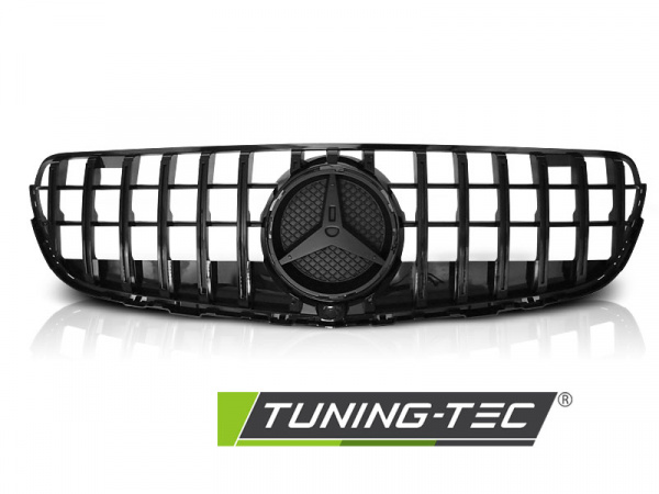 Upgrade Sportgrill / Kühlergrill für Mercedes Benz GLC W253 2015+ Hochglanz schwarz